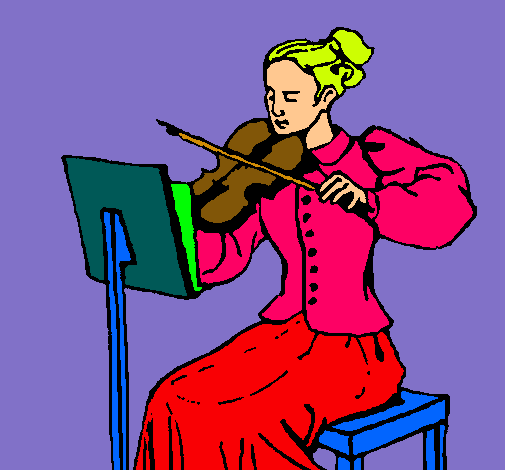 Dama violinista