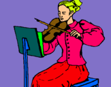 Dibujo Dama violinista pintado por ainara01