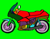 Dibujo Motocicleta pintado por alacran