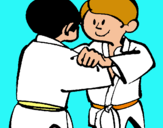 Dibujo Judo amistoso pintado por CLOPEZ