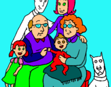 Dibujo Familia pintado por salomed