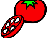 Dibujo Tomate pintado por Angie02