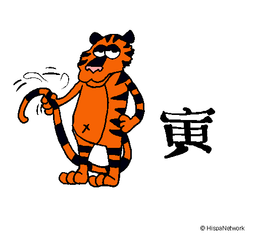 Dibujo Tigre pintado por sabri9999