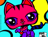 Dibujo Gatito Littlest Pet Shop pintado por Allissito