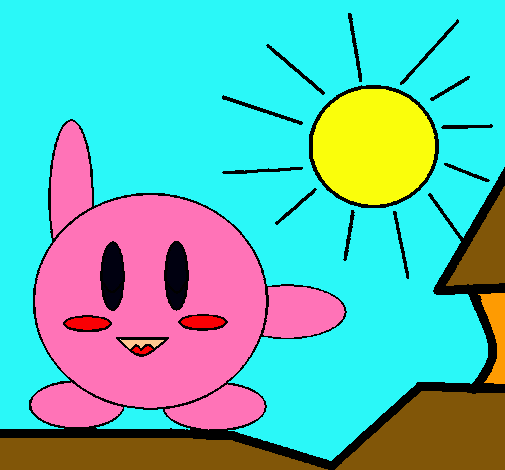 Kirby en un día soleado