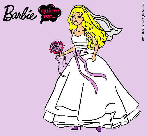 Barbie vestida de novia