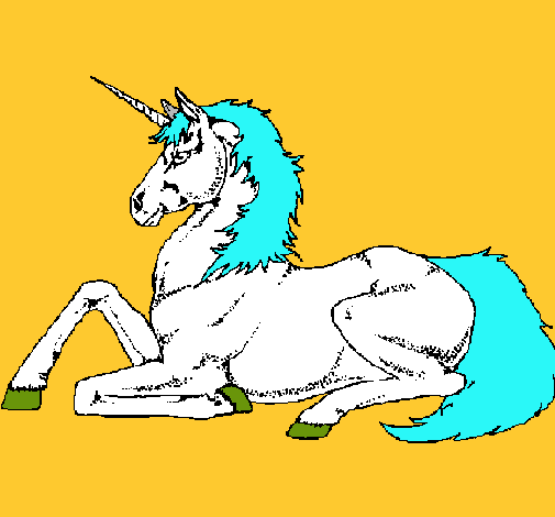 Unicornio sentado