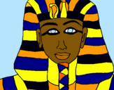 Dibujo Tutankamon pintado por timy