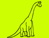 Dibujo Braquiosaurio pintado por dieguete