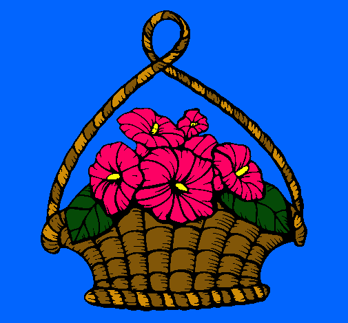 Cesta de flores