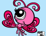 Dibujo Mariposa Littlest Pet Shop 2 pintado por uvas