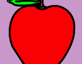 Dibujo manzana pintado por dghjlk