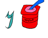 Dibujo Yogur pintado por villanueva
