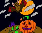 Dibujo Paisaje de Halloween pintado por ANGEEEE