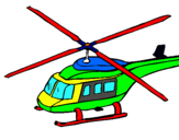 Dibujo Helicóptero  pintado por ingles
