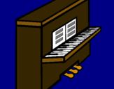 Dibujo Piano pintado por rsetvy