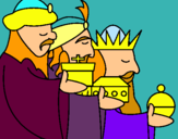 Dibujo Los Reyes Magos 3 pintado por pivilitos