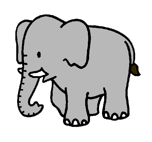 Dibujo Elefante bebe pintado por Milly880