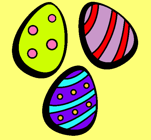 Dibujo Huevos de pascua IV pintado por marisols