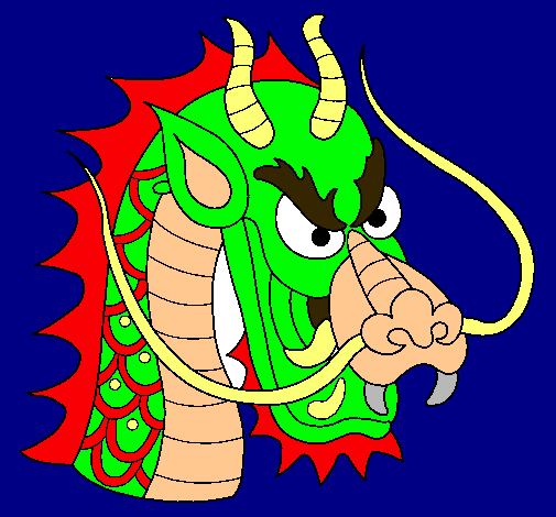 Dibujo Cabeza de dragón pintado por judithcbr