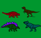 Dibujo Dinosaurios de tierra pintado por planert