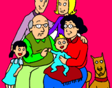 Dibujo Familia pintado por silviamora