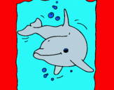 Dibujo Delfín pintado por roqui