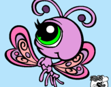 Dibujo Mariposa Littlest Pet Shop 2 pintado por secret