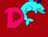 Dibujo Delfín pintado por catalt