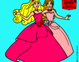 Dibujo Barbie y su amiga súper felices pintado por Marqui4