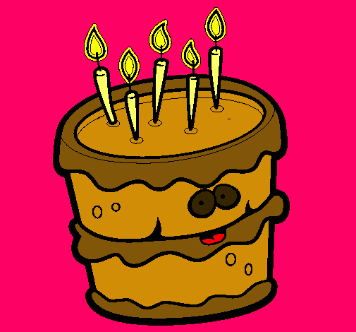 Dibujo Pastel de cumpleaños 2 pintado por aldanuchi