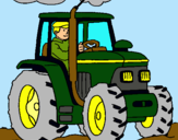 Dibujo Tractor en funcionamiento pintado por bbbbbbbbbbbb