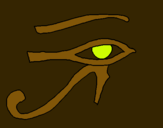 Dibujo Ojo Horus pintado por lidimacias