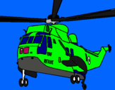 Dibujo Helicóptero al rescate pintado por maximundo