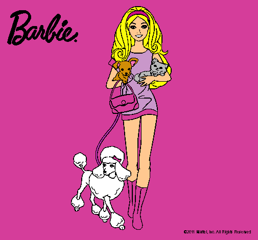 Barbie con sus mascotas