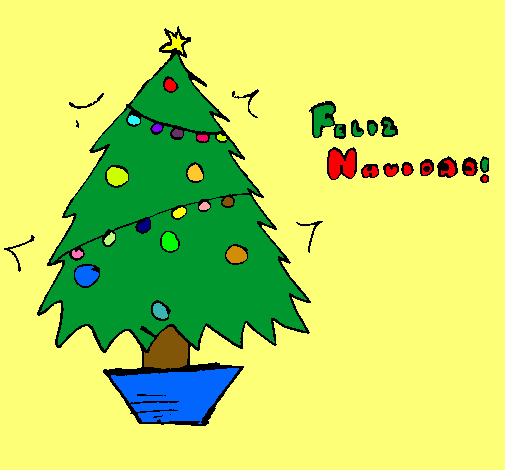 Dibujo Feliz Navidad 2 pintado por monst