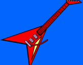 Dibujo Guitarra eléctrica II pintado por JAJIS