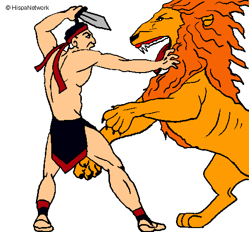 Gladiador contra león