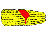 Dibujo Mazorca de maíz pintado por Angie02
