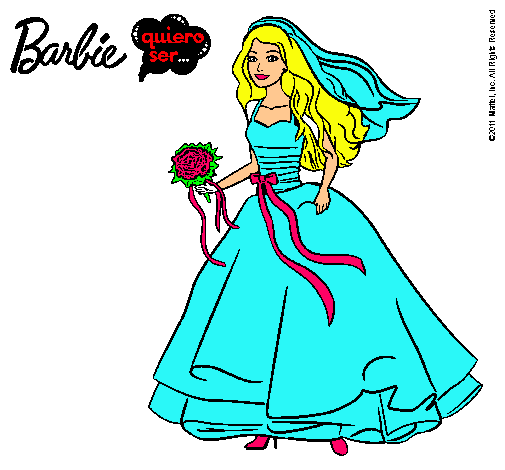 Barbie vestida de novia