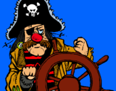 Dibujo Capitán pirata pintado por JAVITATONI