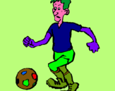 Dibujo Jugador de fútbol pintado por gogito 