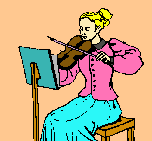 Dama violinista