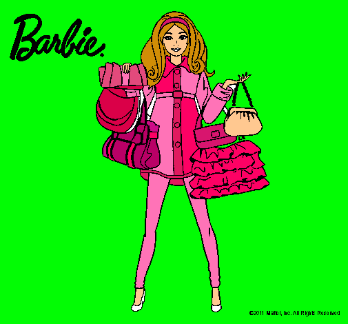 Dibujo Barbie de compras pintado por Lyly12