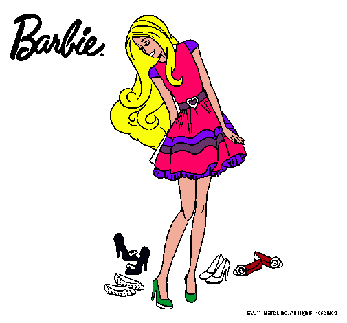 Barbie y su colección de zapatos