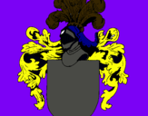 Dibujo Escudo de armas y casco pintado por LIZBETHA