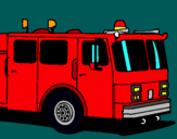 Dibujo Camión de bomberos pintado por bombeross