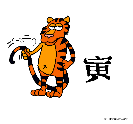 Dibujo Tigre pintado por sabri1111