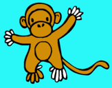 Dibujo Mono pintado por yosef