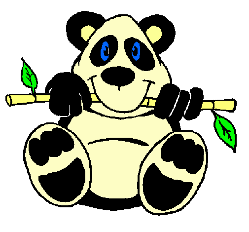 Dibujo Oso panda pintado por 0303